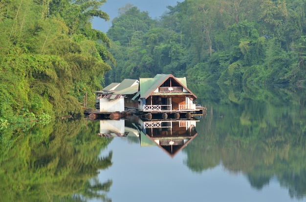 Kwa river in Kanchanaburi, Thailand