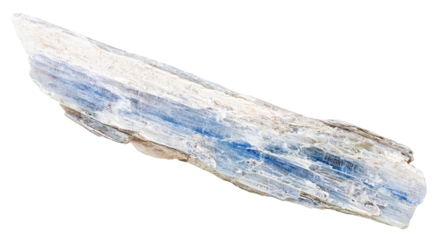 Kyanite rock isolated on white