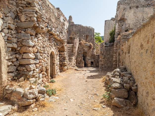 Kythira kato chora ruins of fortress