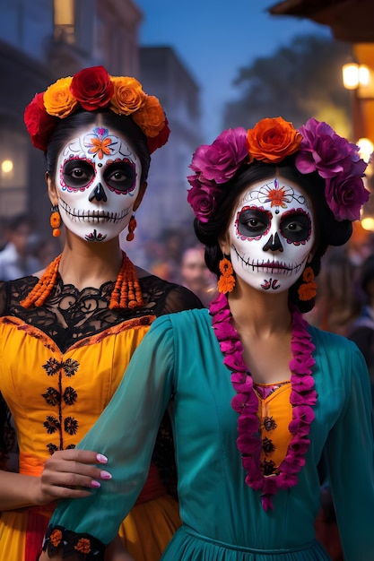 La Calavera Catrina Elegance in the Afterlife Day of the Dead Festivity Portrait