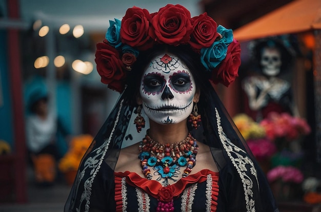 La catrina elegance and tradition in da de los muertos