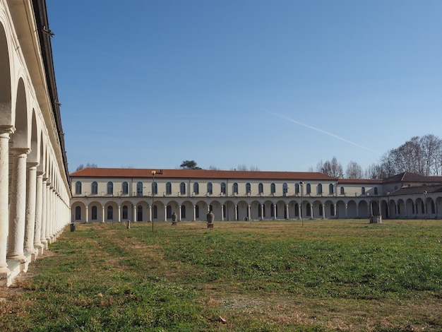 La Certosa former monastery and insane asylum entrance portal in