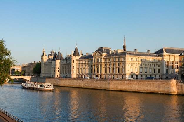 La Conciergerie - ex royal palace and prison at sunny summer day, Paris, France