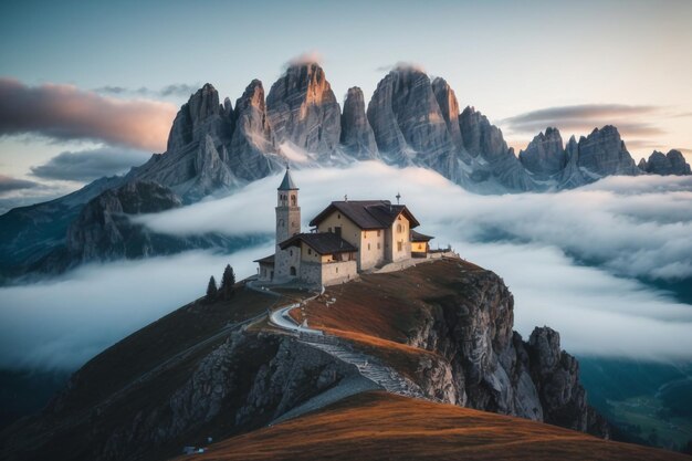 La Gusela Nuvolau gruppe South Tirol dolomites mountains Passo Giau Dolomites Italy