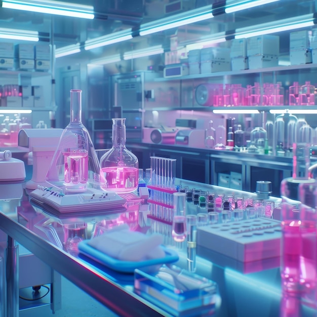 a lab with a lot of different types of lab equipment