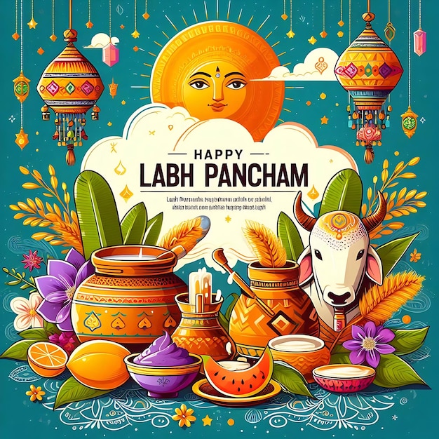 Photo labh pancham illustration