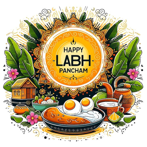 Photo labh pancham illustration