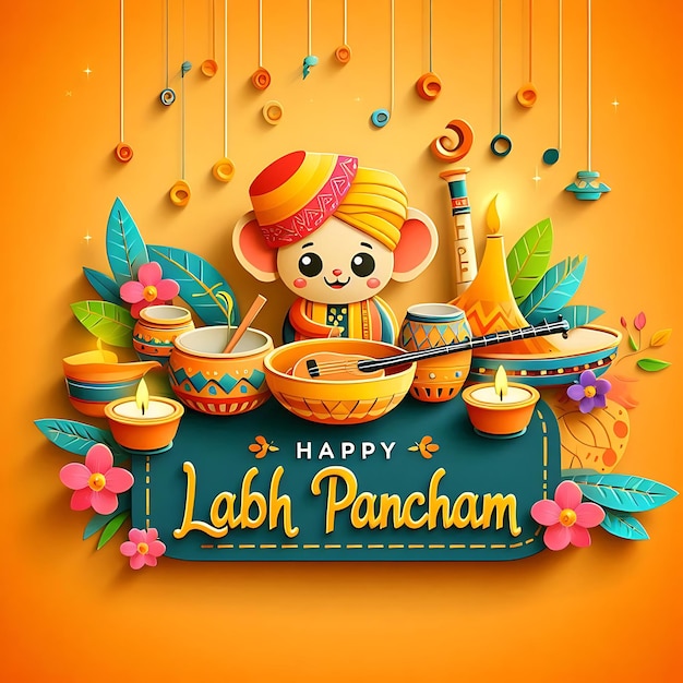 Photo labh pancham new illustration india