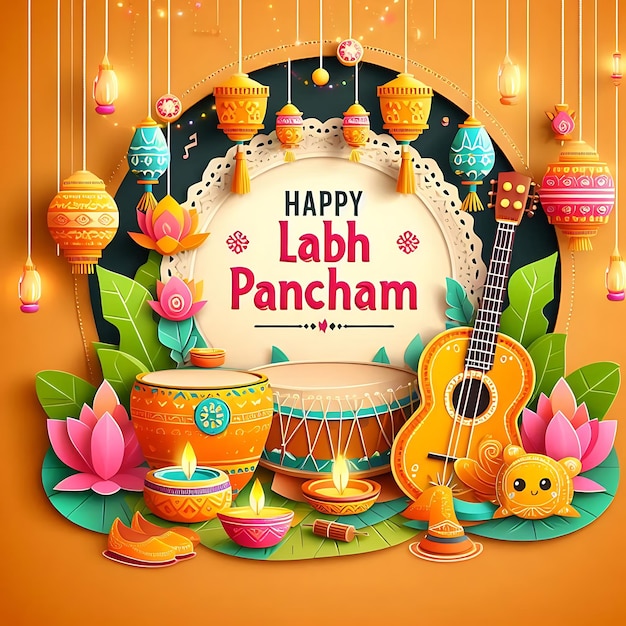 Photo labh pancham new illustration india