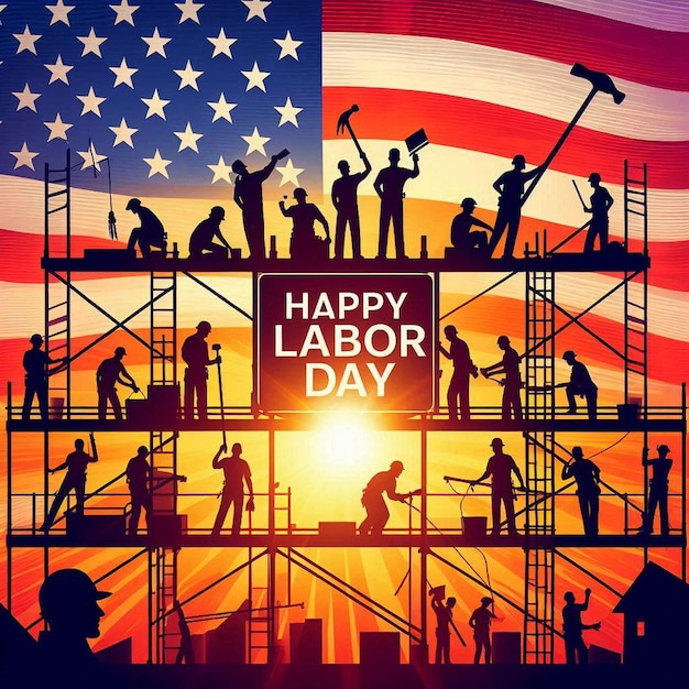 Photo labor day celebration in america and american labor day