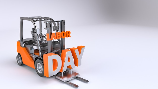 Labor day concept. 3d render