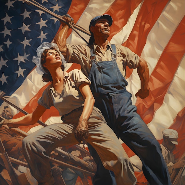 Labor Day Salute Inspiring Proud Labor Day Photos and Illustrations with evolution