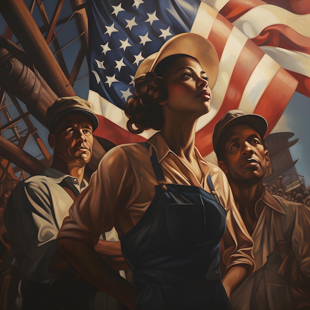 Labor Day Salute Inspiring Proud Labor Day Photos and Illustrations with evolution