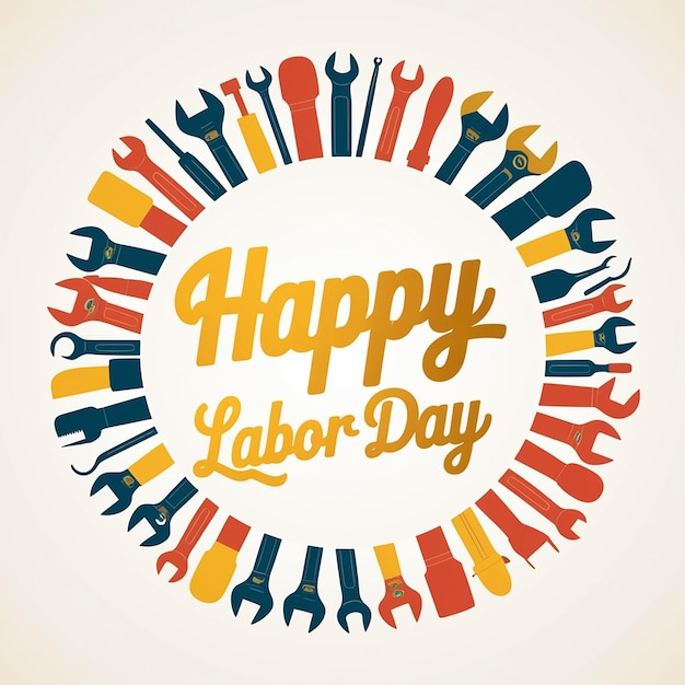 Labor Day Tshirt Design Template Celebrate Labor Day Quotes Calligraphy Graphic Design