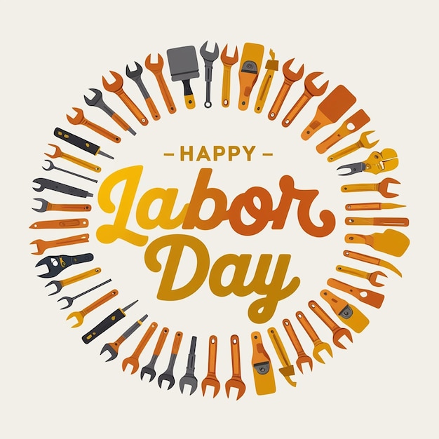 Labor Day Tshirt Design Template Celebrate Labor Day Quotes Calligraphy Graphic Design