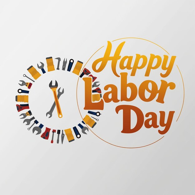 Labor Day Tshirt Design Template Celebrate Labor Day Quotes Calligraphy Graphic Design