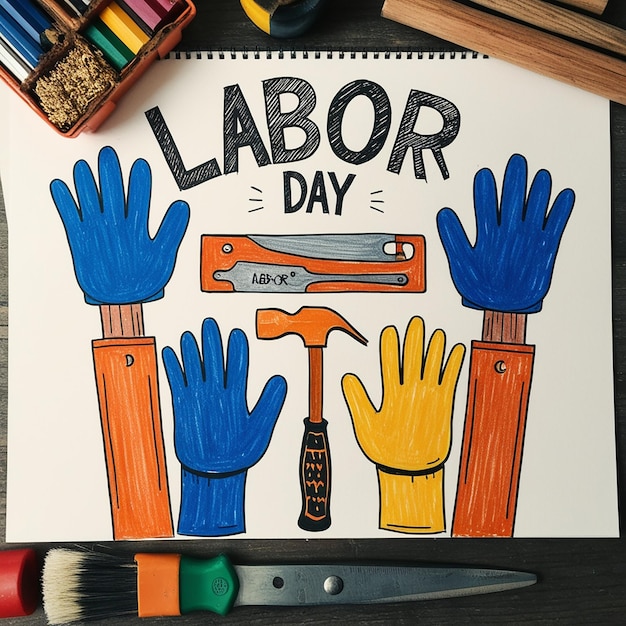 Labor Day Tshirt Design Template Celebrate Labor Day Quotes Calligraphy Graphic Design