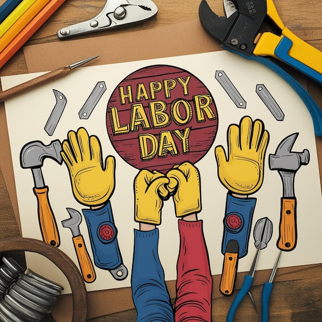 Labor Day Tshirt Design Template Celebrate Labor Day Quotes Calligraphy Graphic Design