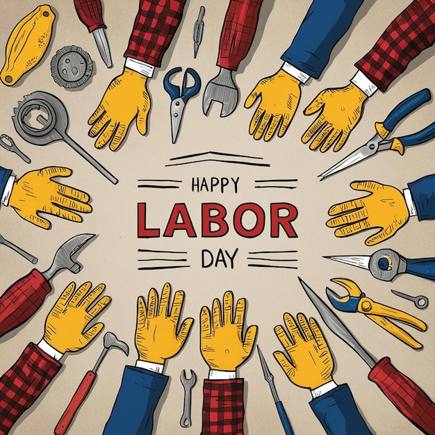 Labor Day Tshirt Design Template Celebrate Labor Day Quotes Calligraphy Graphic Design