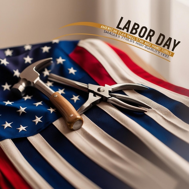 Photo labor day with american pride