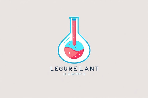 Photo laboratory liquid glass logo vector template