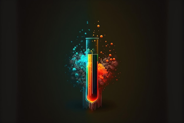 Laboratory pipette science research concept test tube Made by AIArtificial intelligence