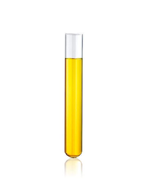 Laboratory testtube isolated on white