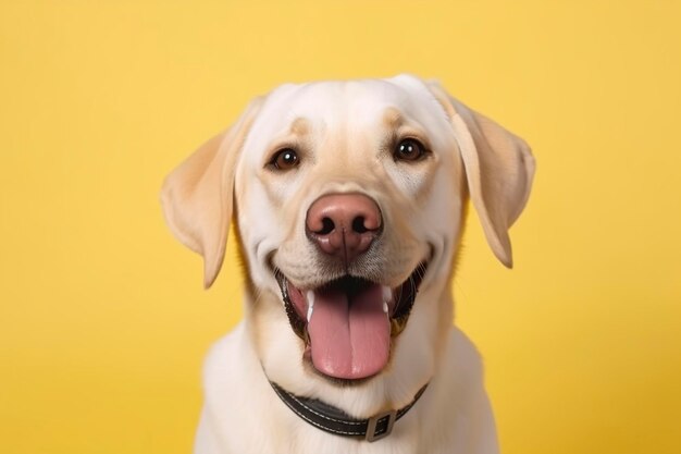 Labrador Retriever banner background Generative AI