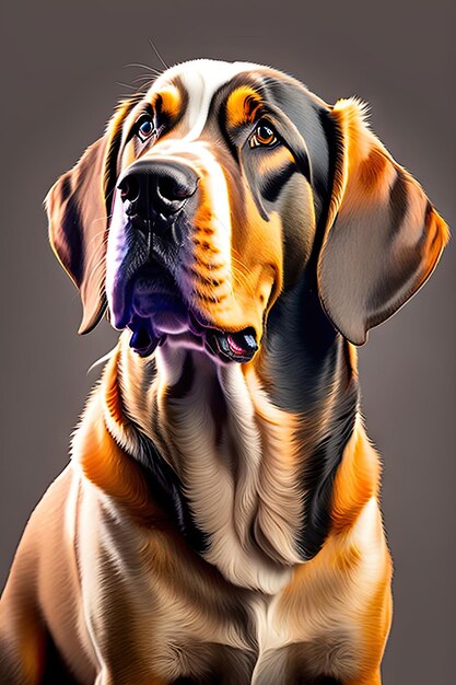 Labrador retriever isolated on transparent background PNG Portrait of a cute dog