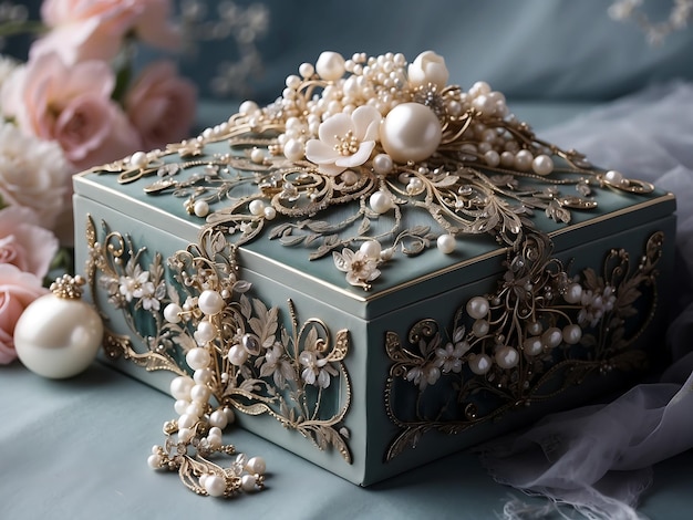 Lace Pearls Elegance Unwrapping the Artistry of Gift Presentation