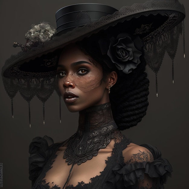 Lace Southern Gothic Afrogoth Victorian Goth Style