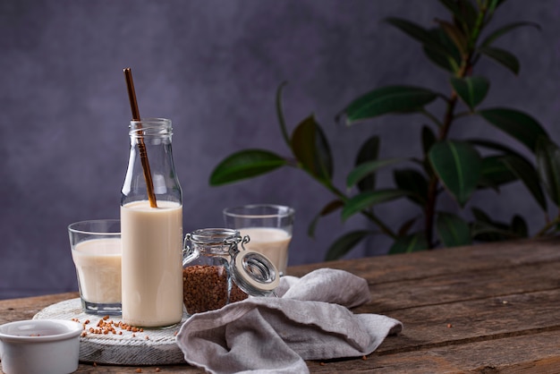 Lactose free nondairy buckwheat milk