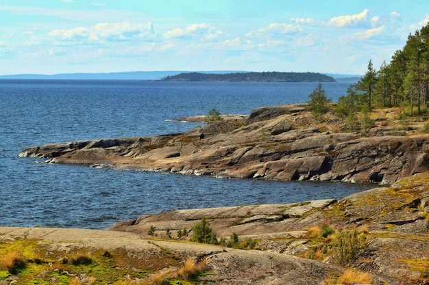 Ladoga skerries in the Republic of Karelia