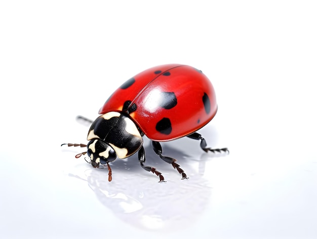 Ladybug isolated on white background