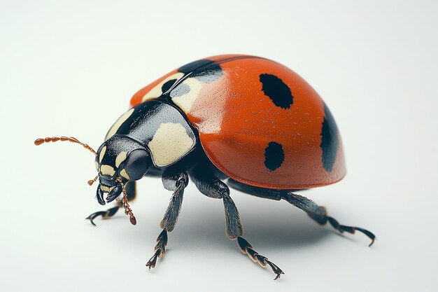 Photo a ladybug with a black spot on its back