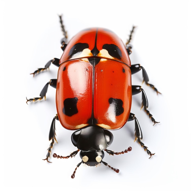 Photo a ladybug with a black spot on its back