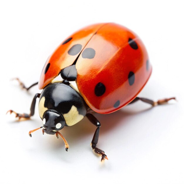 Photo a ladybug with a ladybug on its back