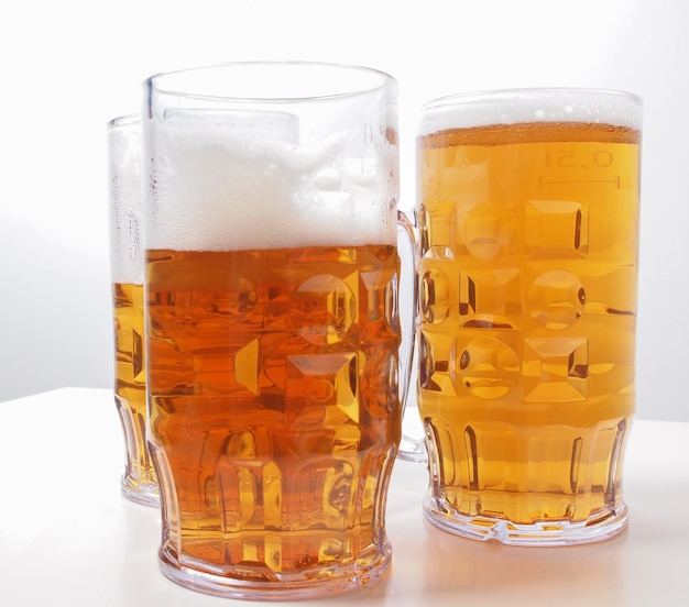 Lager beer glasses