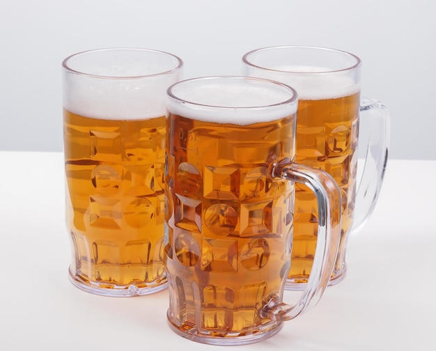 Lager beer glasses