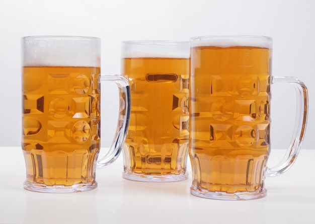 Lager beer glasses