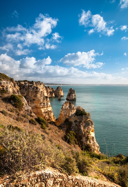 Lagos cliffs in Portugal