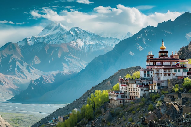 Lahaul and Spiti indian illustration background