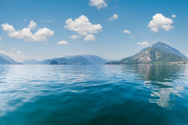 Lake Como Italy view from ship