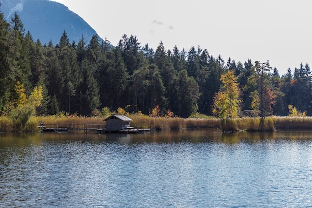 The lake of FiÃÂ¨ in Trentino. A place surrounded by nature with trails for all ages.