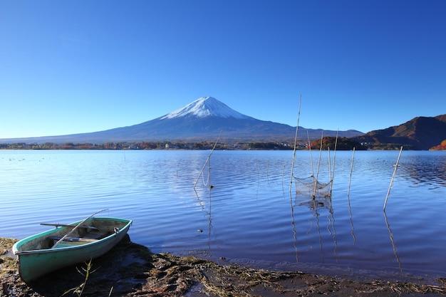 Lake kawaguchi and Fujisan