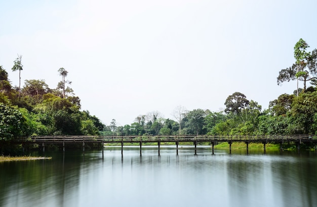 Lake in Krating Waterfall National Park Thailand