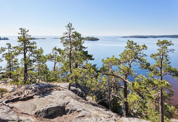 Lake Ladoga skerries Karelia Russia