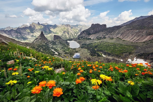 Lake of mountain spirits, natural Park Ergaki, Siberia