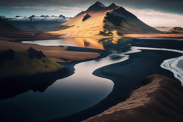 lake in the mountains