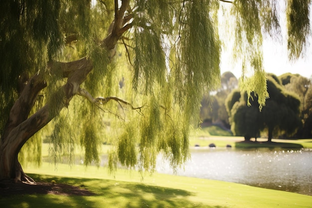 lake in the park